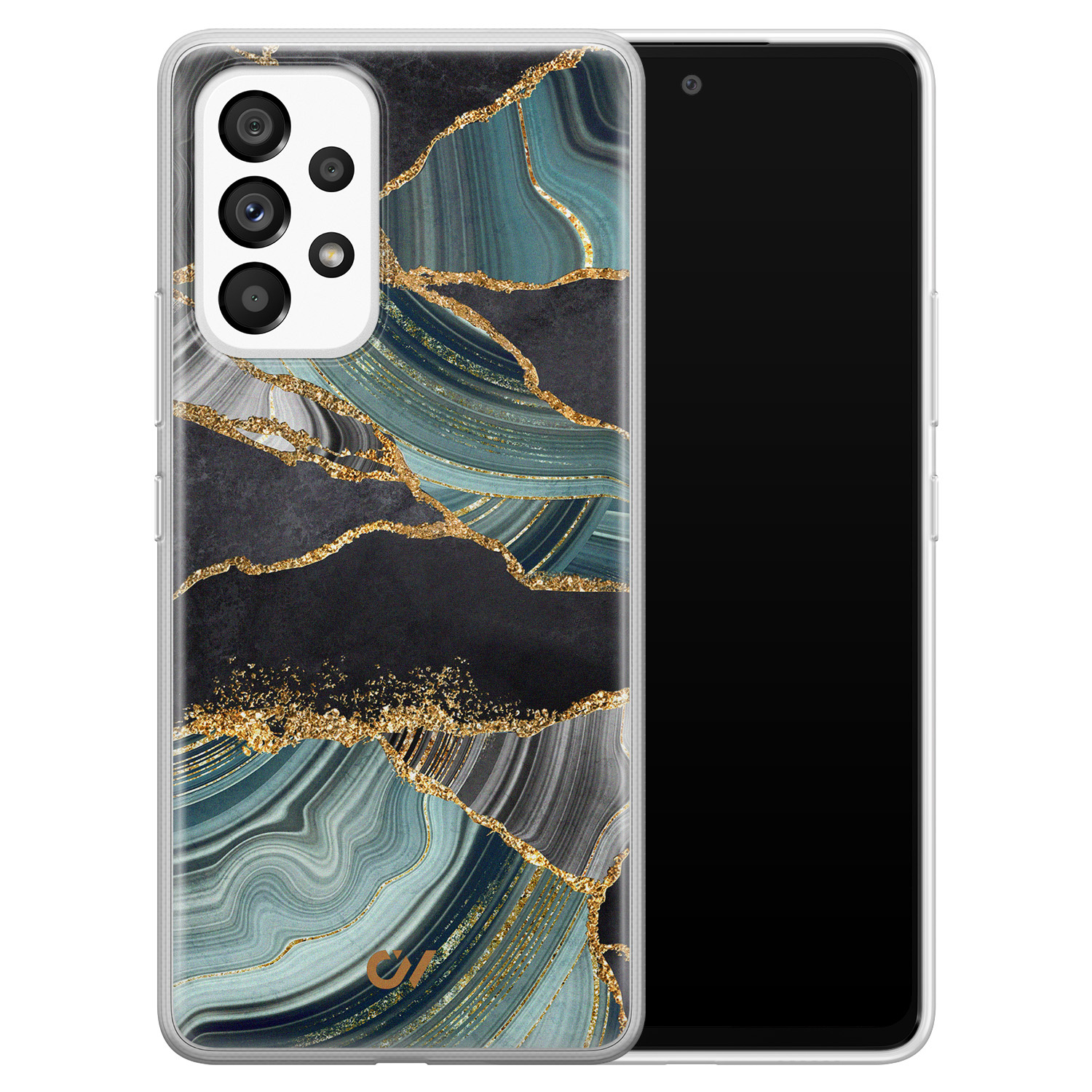 Casevibes Samsung Galaxy A53 hoesje siliconen - Marble Jade Stone