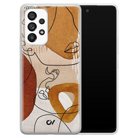 Casevibes Samsung Galaxy A53 hoesje siliconen - Abstract Shape Faces