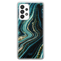 Casevibes Samsung Galaxy A53 hoesje siliconen - Blue Marble Waves