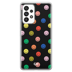 Casevibes Samsung Galaxy A53 hoesje siliconen - Retro Smileys