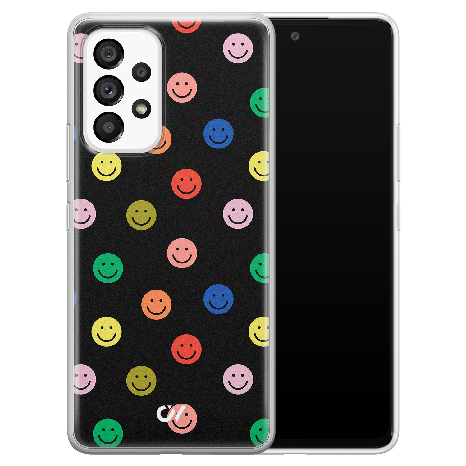 Casevibes Samsung Galaxy A53 hoesje siliconen - Retro Smileys