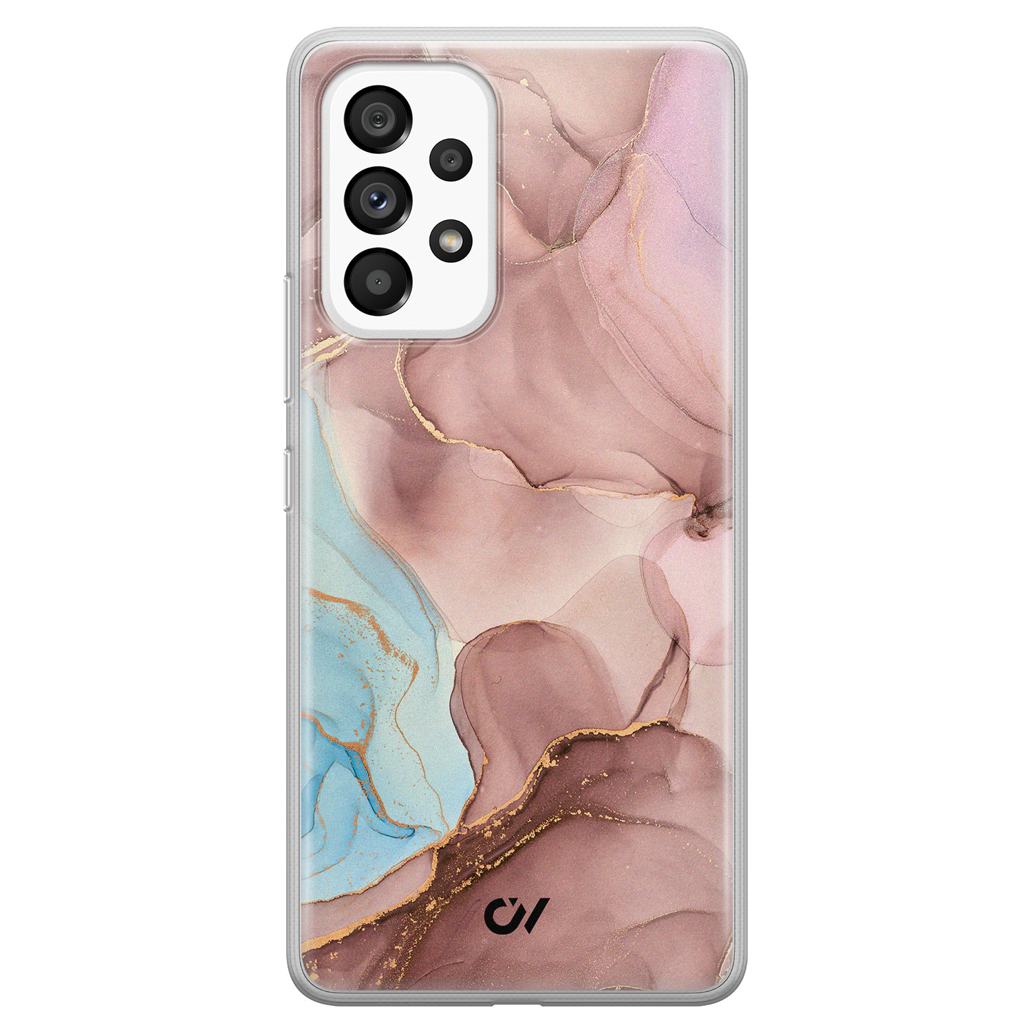 Casevibes Samsung Galaxy A53 hoesje siliconen - Marble Clouds