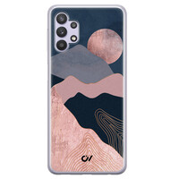 Casevibes Samsung Galaxy A32 5G hoesje siliconen - Landscape Rosegold