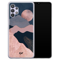 Casevibes Samsung Galaxy A32 5G hoesje siliconen - Landscape Rosegold