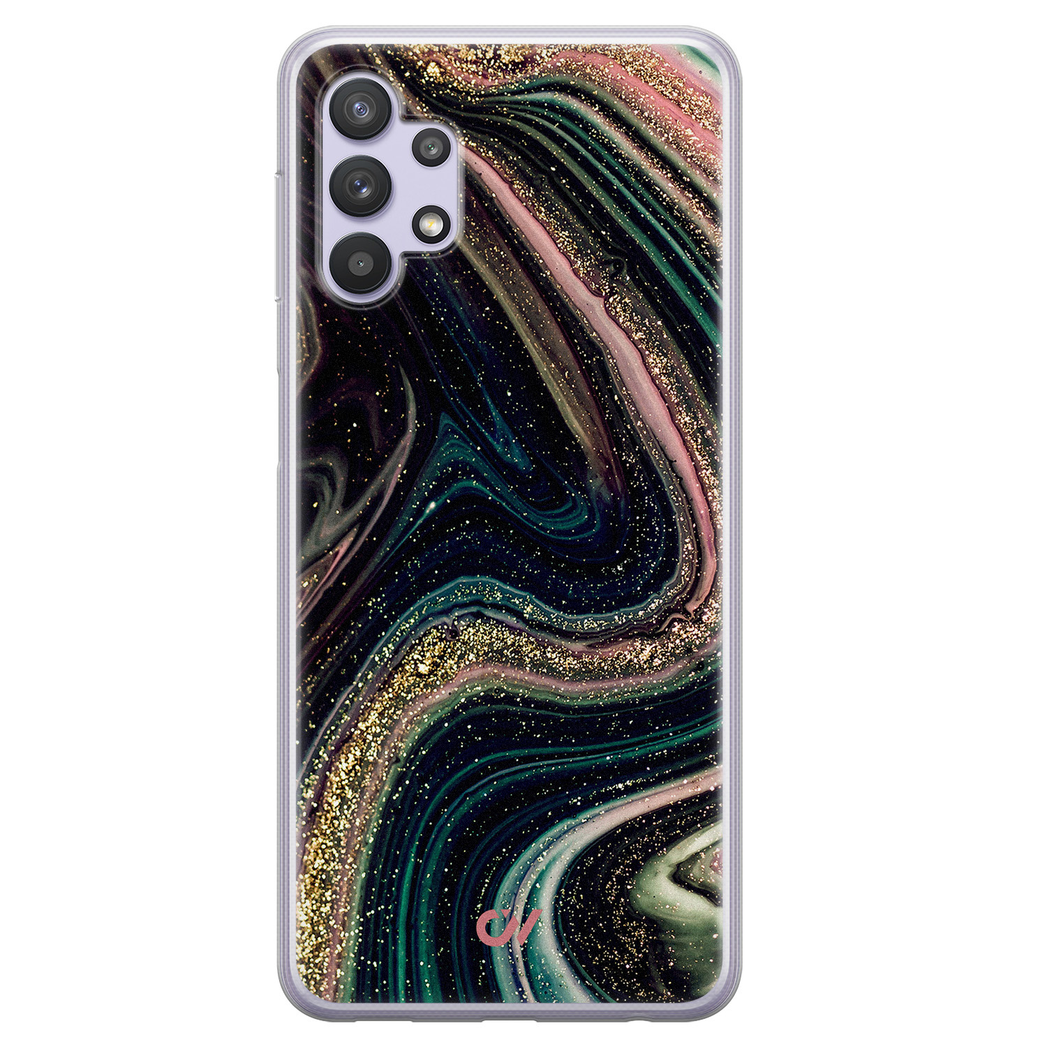 Casevibes Samsung Galaxy A32 5G hoesje siliconen - Marble Twilight