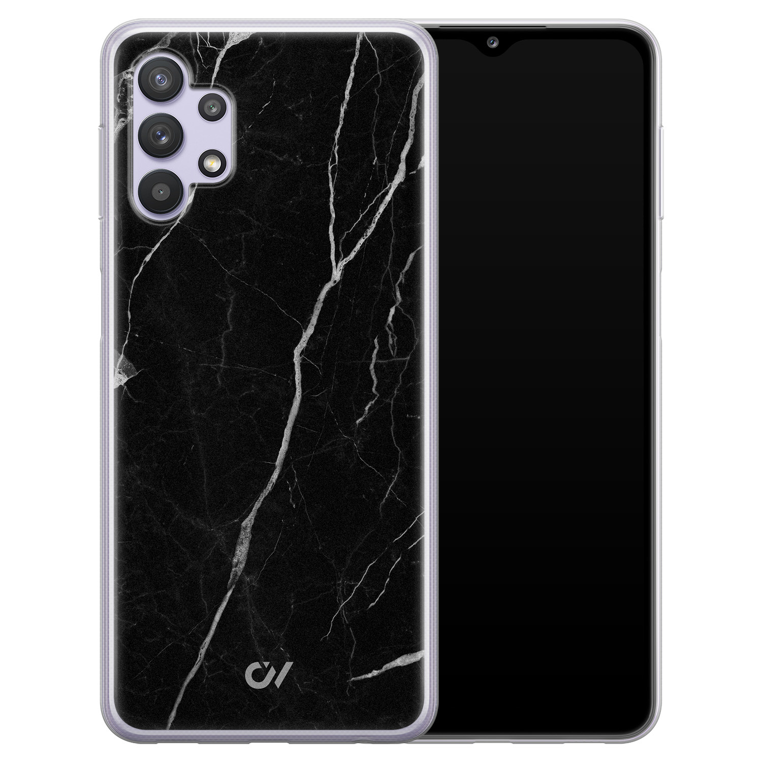Casevibes Samsung Galaxy A32 5G hoesje siliconen - Marble Noir