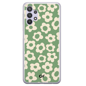 Casevibes Samsung Galaxy A32 5G hoesje siliconen - Retro Cute Flowers