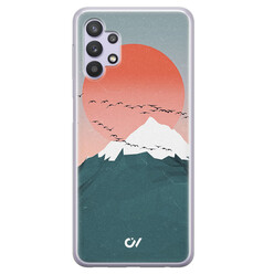 Casevibes Samsung Galaxy A32 5G hoesje siliconen - Mountain Birds