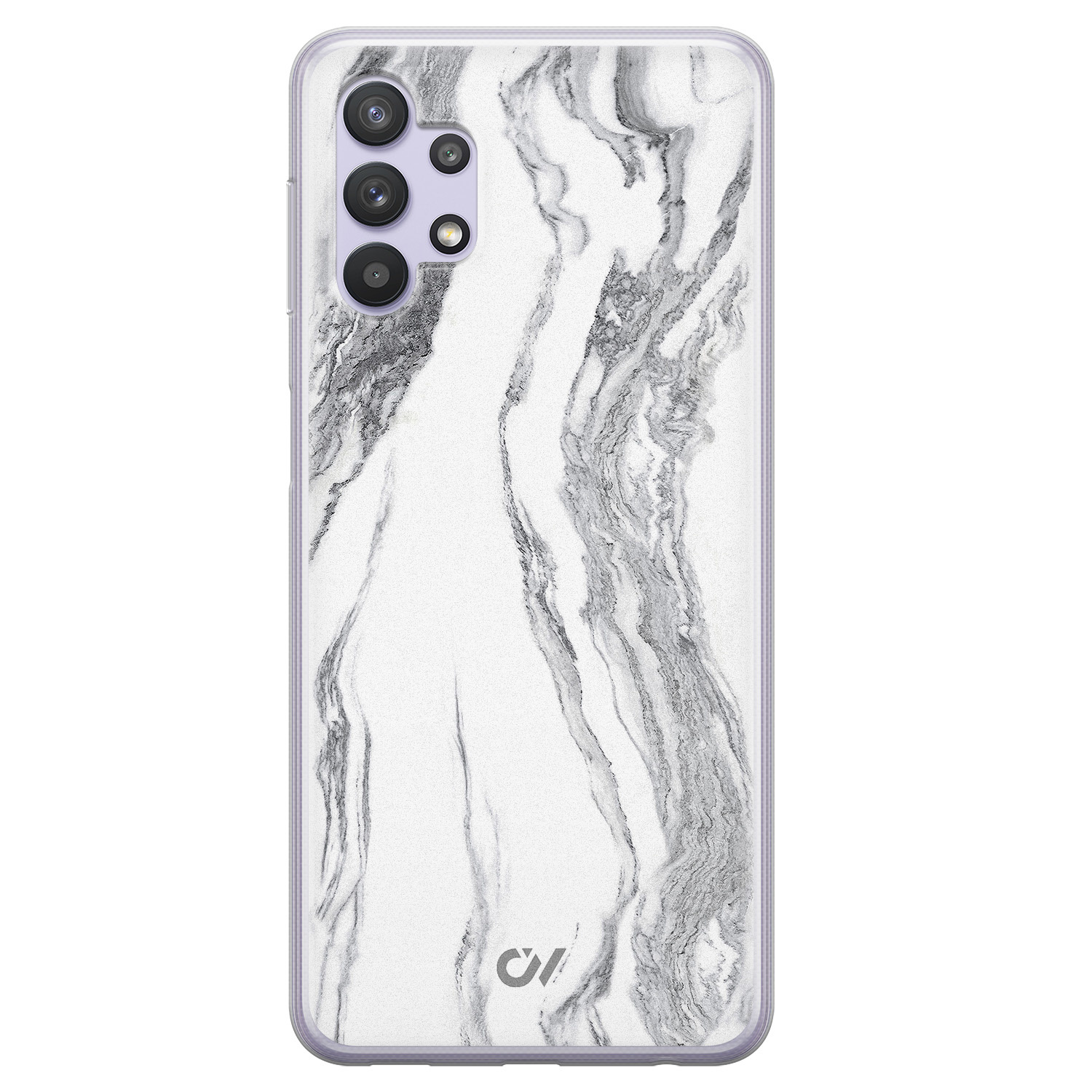 Casevibes Samsung Galaxy A32 5G hoesje siliconen - Marble Ivory