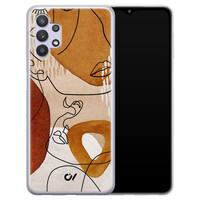 Casevibes Samsung Galaxy A32 5G hoesje siliconen - Abstract Shape Faces