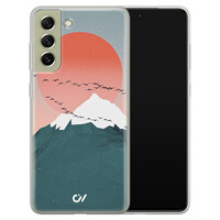 Casevibes Samsung Galaxy S21 FE  hoesje siliconen - Mountain Birds