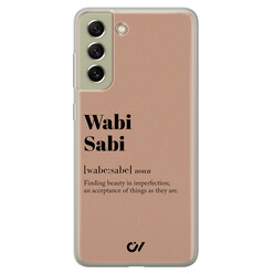 Casevibes Samsung Galaxy S21 FE hoesje siliconen - Wabi Sabi