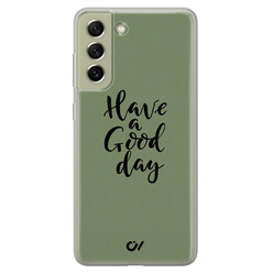 Casevibes Samsung Galaxy S21 FE hoesje siliconen - Good Day