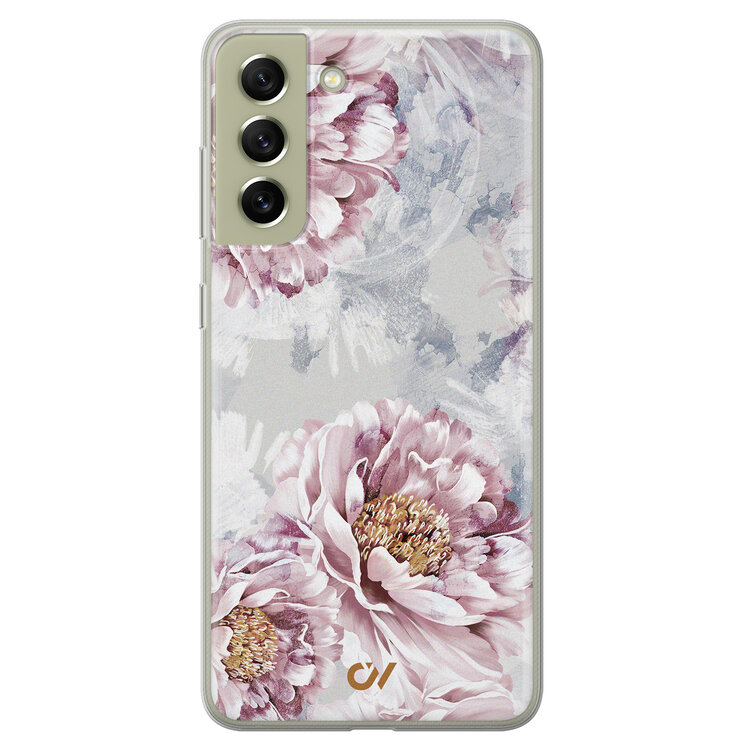 Casevibes Samsung Galaxy S21 FE hoesje siliconen - Floral Print