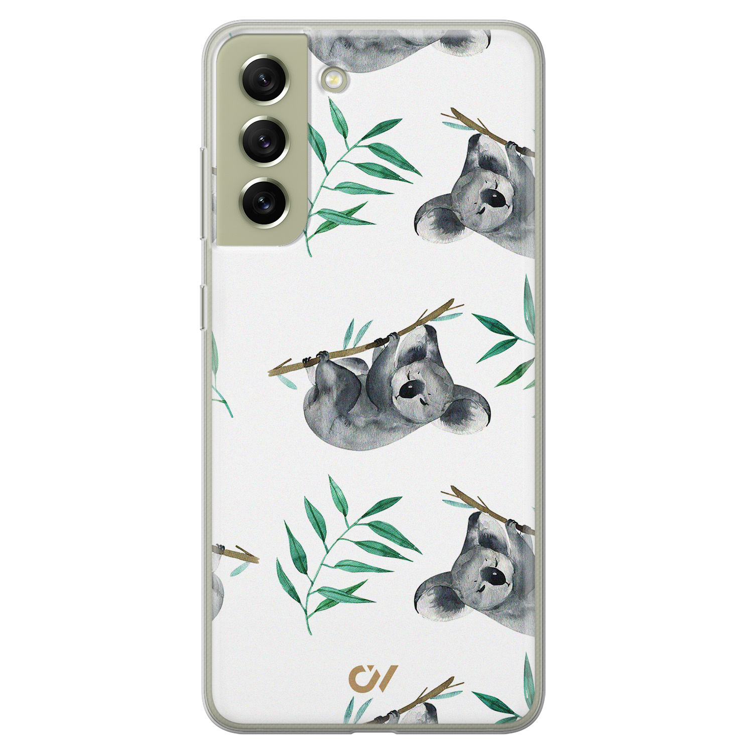 Casevibes Samsung Galaxy S21 FE  hoesje siliconen - Koala Print