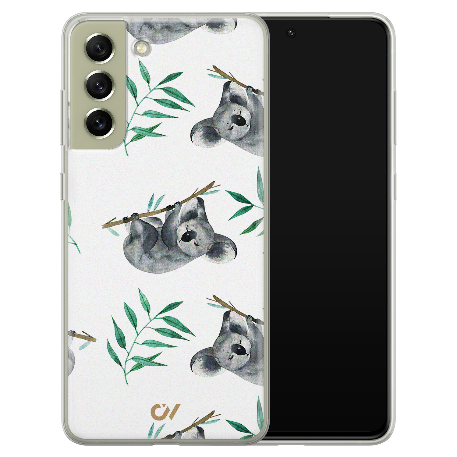 Casevibes Samsung Galaxy S21 FE  hoesje siliconen - Koala Print