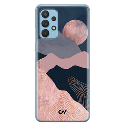 Casevibes Samsung Galaxy A32 4G hoesje siliconen - Landscape Rosegold