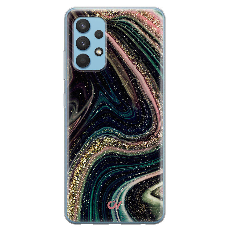 Casevibes Samsung Galaxy A32 4G hoesje siliconen - Marble Twilight