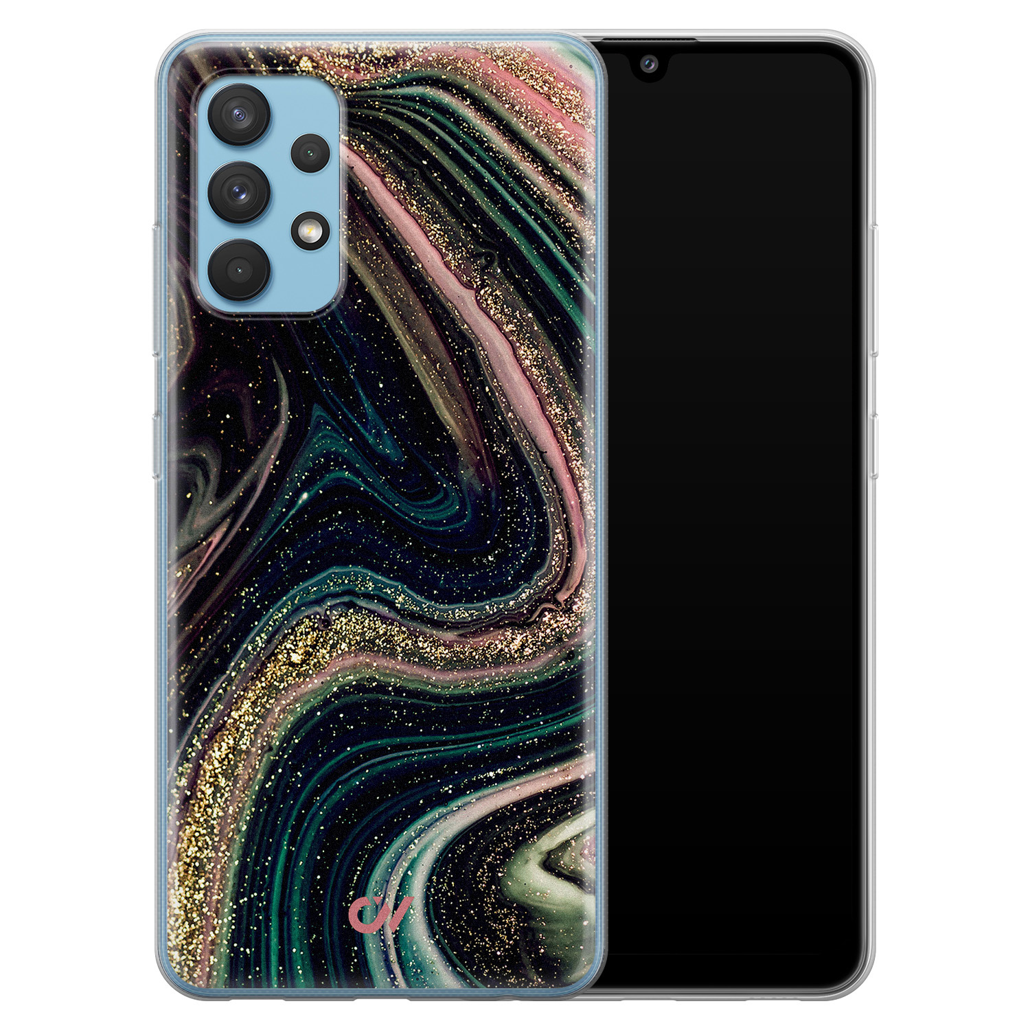 Casevibes Samsung Galaxy A32 4G  hoesje siliconen - Marble Twilight