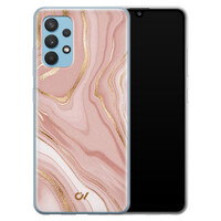 Casevibes Samsung Galaxy A32 4G  hoesje siliconen - Rose Marble