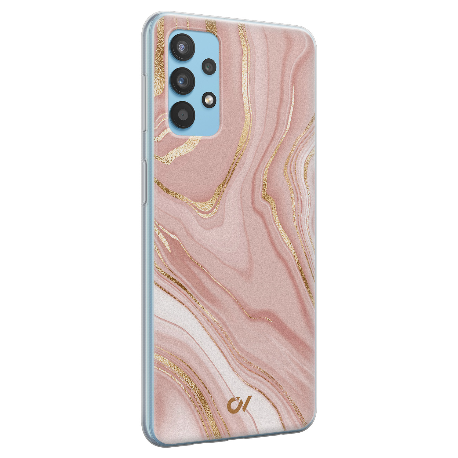 Casevibes Samsung Galaxy A32 4G  hoesje siliconen - Rose Marble