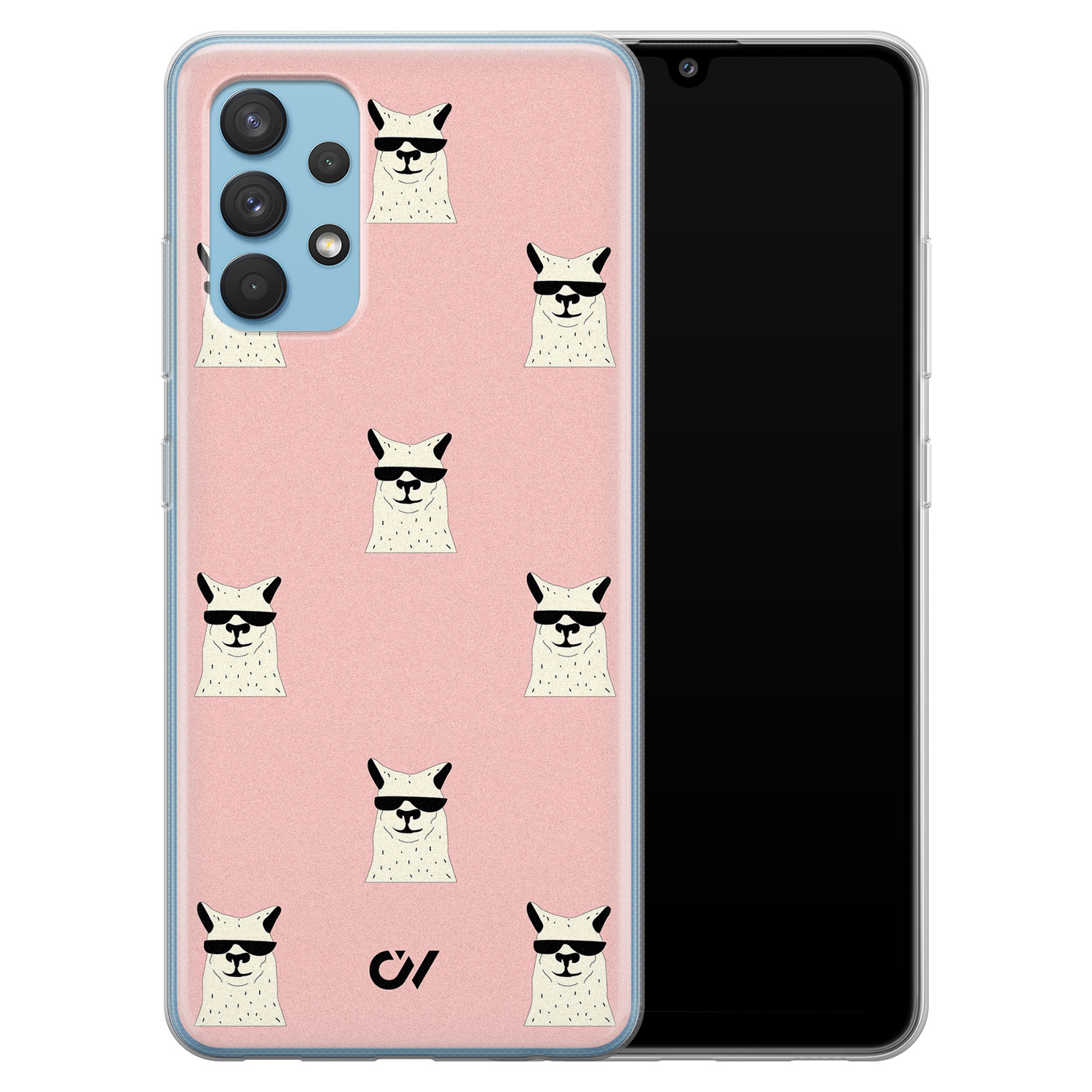 Casevibes Samsung Galaxy A32 4G  hoesje siliconen - Lama Print