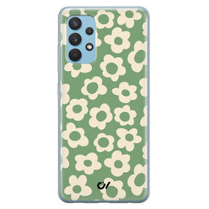 Casevibes Samsung Galaxy A32 4G  hoesje siliconen - Retro Cute Flowers