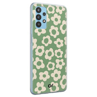 Casevibes Samsung Galaxy A32 4G  hoesje siliconen - Retro Cute Flowers