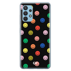 Casevibes Samsung Galaxy A32 4G hoesje siliconen - Retro Smileys