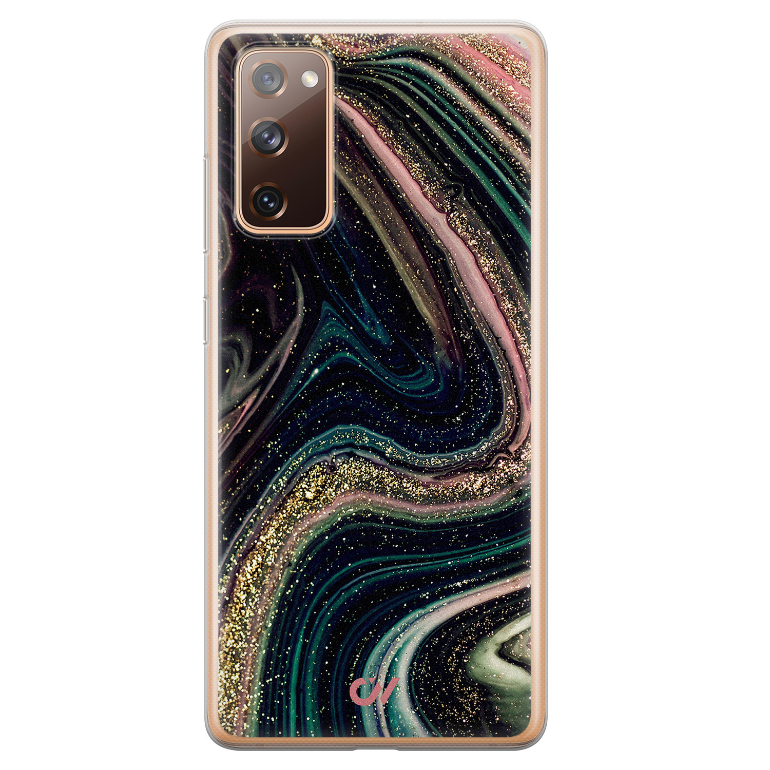 Casevibes Samsung Galaxy S20 FE hoesje siliconen - Marble Twilight