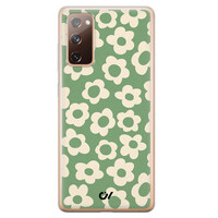 Casevibes Samsung Galaxy S20 FE hoesje siliconen - Retro Cute Flowers