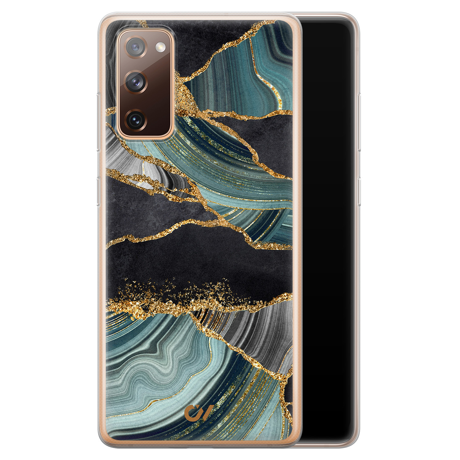 Casevibes Samsung Galaxy S20 FE hoesje siliconen - Marble Jade Stone