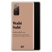 Casevibes Samsung Galaxy S20 FE hoesje siliconen - Wabi Sabi