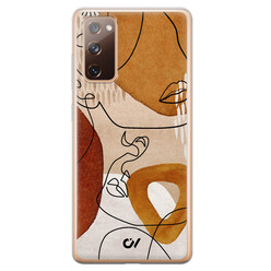 Casevibes Samsung Galaxy S20 FE hoesje siliconen - Abstract Shape Faces