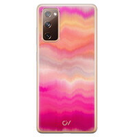 Casevibes Samsung Galaxy S20 FE hoesje siliconen - Fuschia Sunset