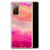 Casevibes Samsung Galaxy S20 FE hoesje siliconen - Fuschia Sunset