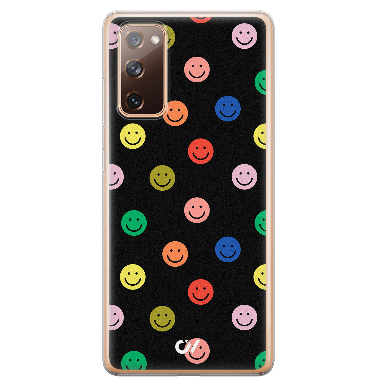 Casevibes Samsung Galaxy S20 FE hoesje siliconen - Retro Smileys