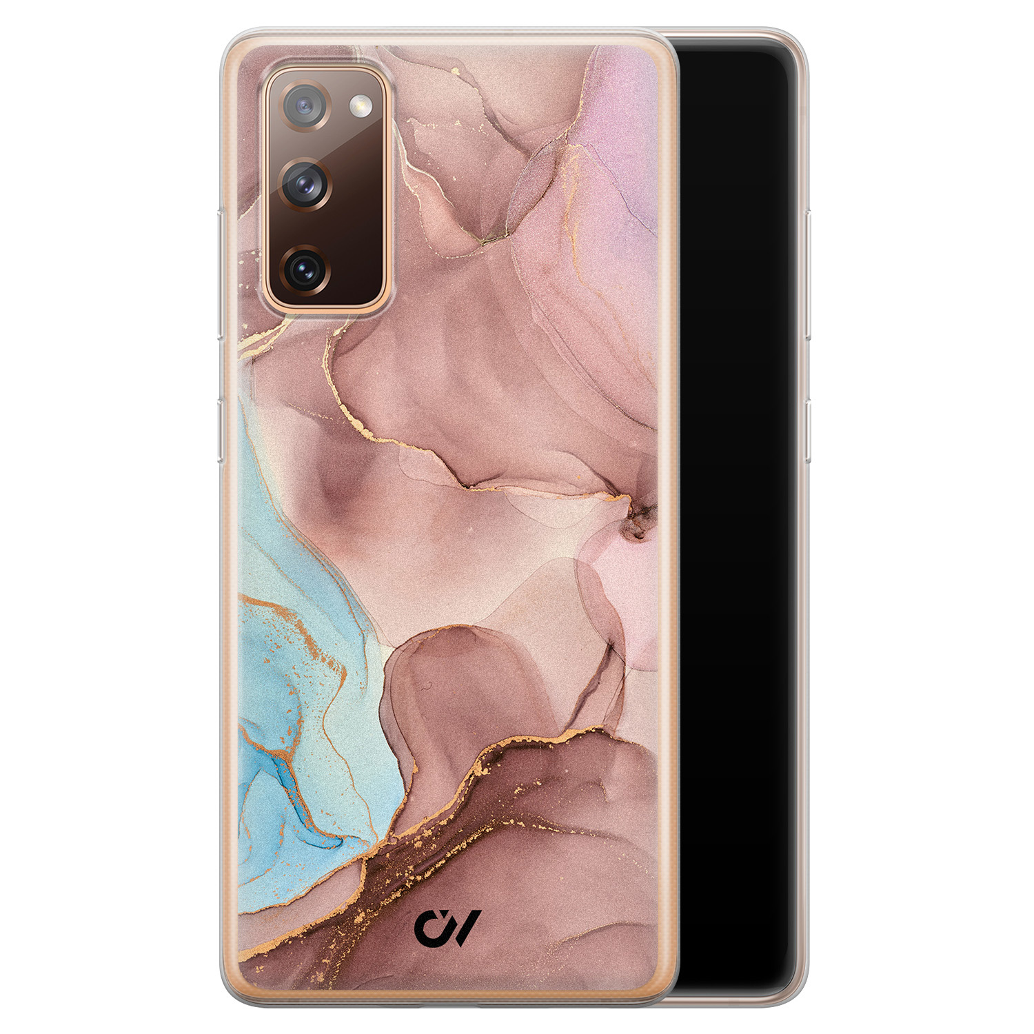 Casevibes Samsung Galaxy S20 FE hoesje siliconen - Marble Clouds