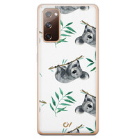 Casevibes Samsung Galaxy S20 FE hoesje siliconen - Koala Print