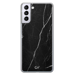 Casevibes Samsung Galaxy S21 hoesje siliconen - Marble Noir