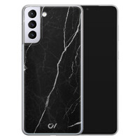 Casevibes Samsung Galaxy S21 hoesje siliconen - Marble Noir