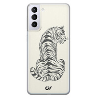 Casevibes Samsung Galaxy S21 hoesje siliconen - Chinese Tijger