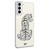 Casevibes Samsung Galaxy S21 hoesje siliconen - Chinese Tijger