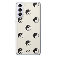 Casevibes Samsung Galaxy S21 hoesje siliconen - Yin Yang