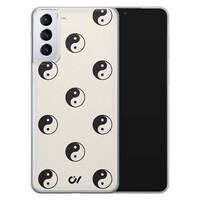 Casevibes Samsung Galaxy S21 hoesje siliconen - Yin Yang