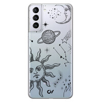 Casevibes Samsung Galaxy S21 hoesje siliconen - Zodiac Sterrenstelsel