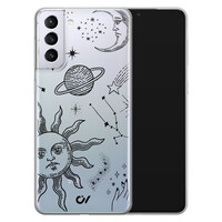 Casevibes Samsung Galaxy S21 hoesje siliconen - Zodiac Sterrenstelsel