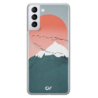 Casevibes Samsung Galaxy S21 hoesje siliconen - Mountain Birds