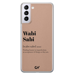 Casevibes Samsung Galaxy S21 hoesje siliconen - Wabi Sabi