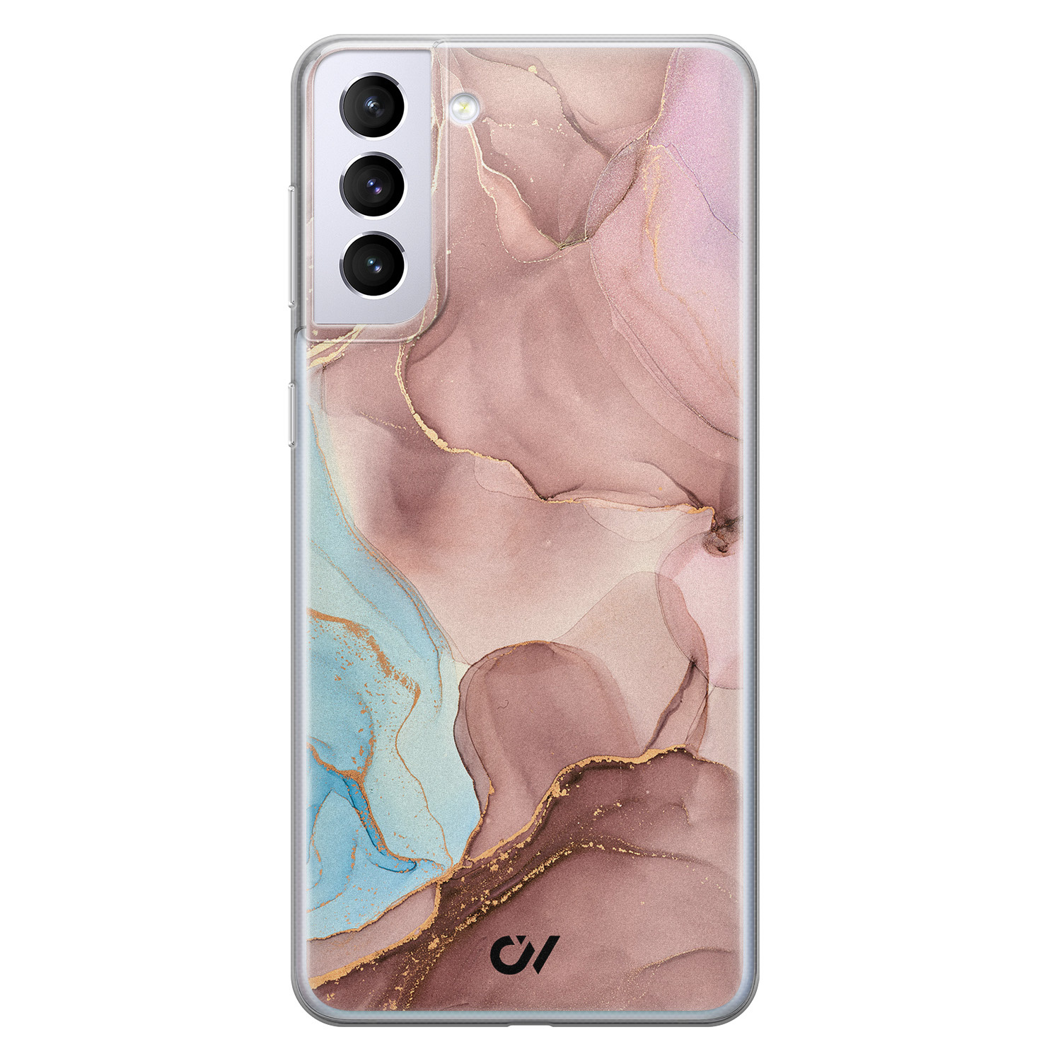 Casevibes Samsung Galaxy S21 hoesje siliconen - Marble Clouds